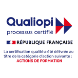 Logo Qualiopi avec certification Action de formation